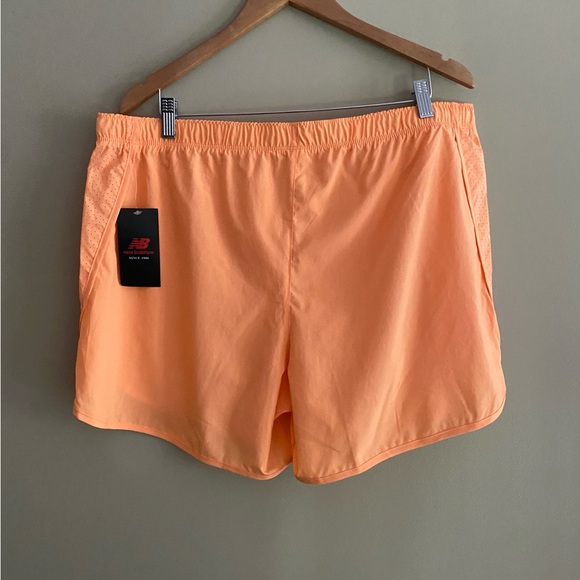 New Balance Orange Athletic Shorts Moisture-Wicking Design - Picture 8 of 17